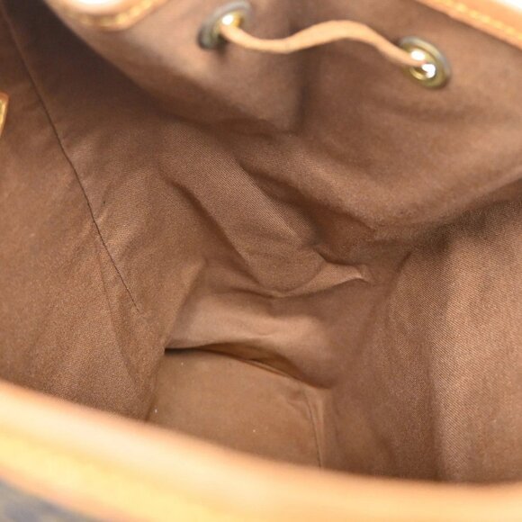 LOUIS VUITTON Montsouris GM Backpack Bag Monogram Leather Brown - Picture 8 of 16